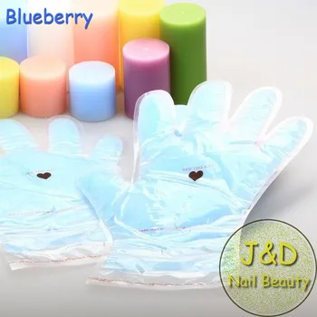 

FOREVERJASMINE 6sets Blueberry Paraffin Wax Gloves Moisturizing Manicure Paraffin Therapy Whitening Personal Care Nail Treatment