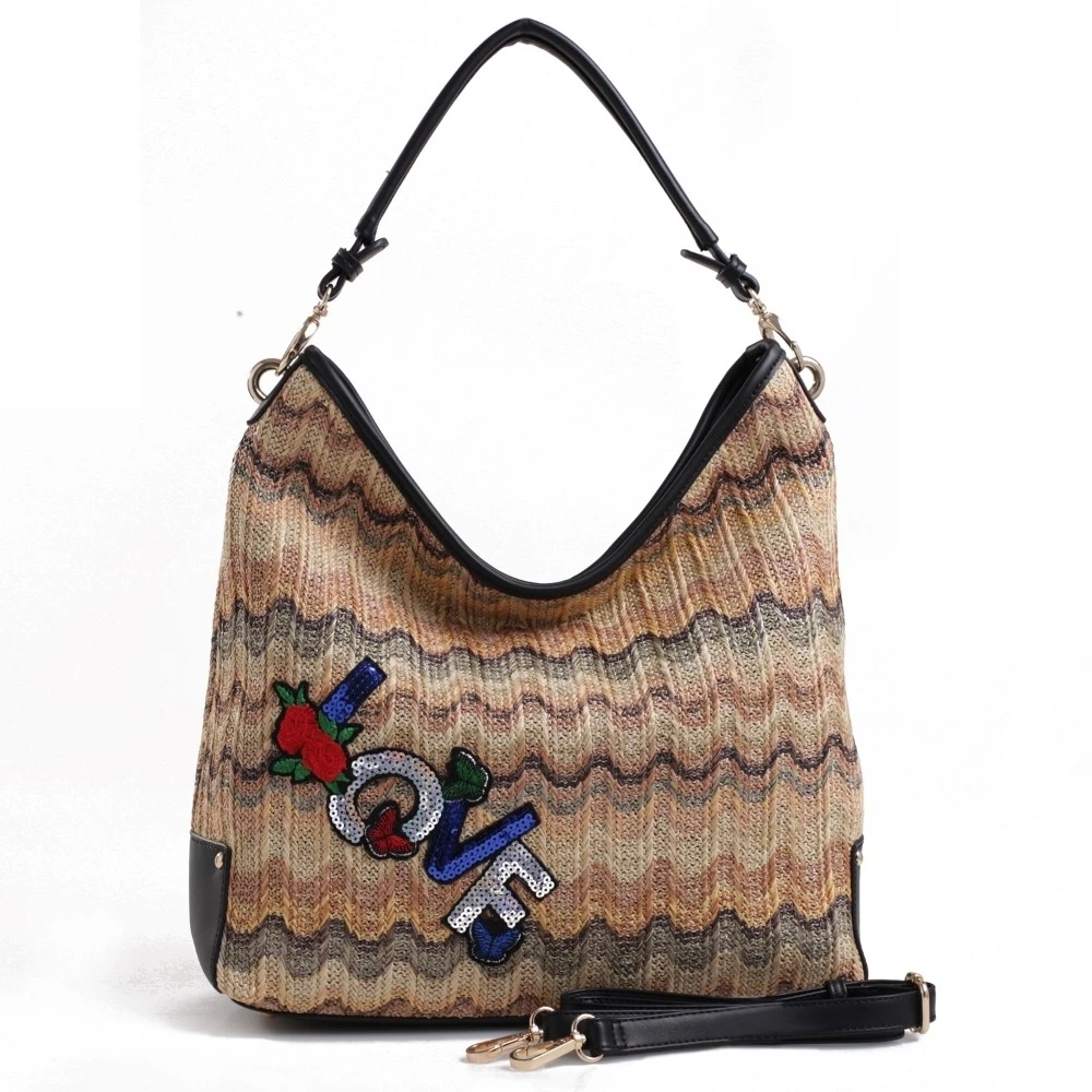 MKF Collection Sandy Woven Hobo Beach Bag by Mia K. Farrow (3)