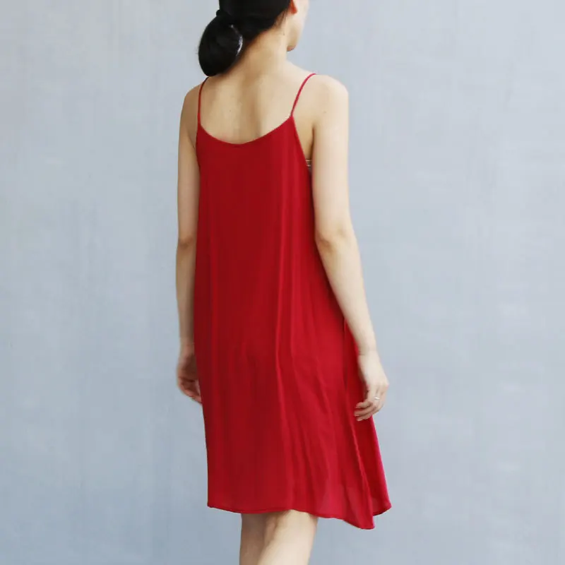 

YoYiKamomo Cotton Linen Women Dress 2017 Summer New Sleeveless solid color Loose Dress