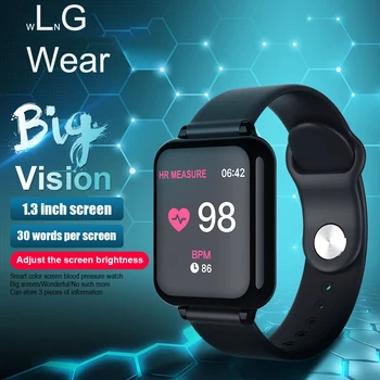 

Smart Watch Blood Pressure Oxygen Fitness Bracelet Watch Heart Rate Monitor Men Women Sport Smartwatch for Apple iPhone Android