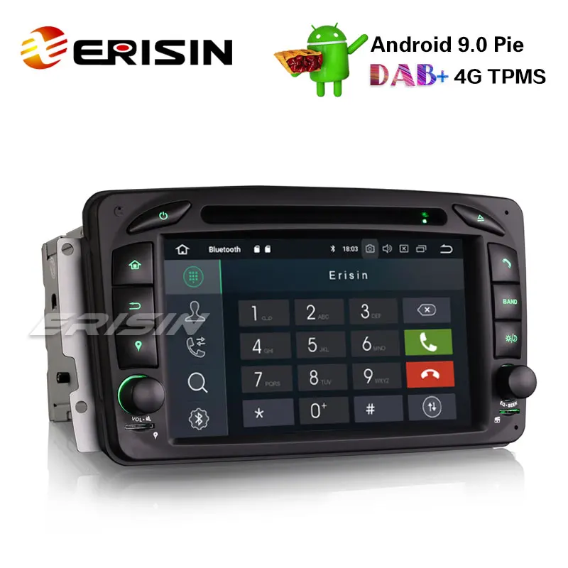 Clearance Erisin ES7963C Android 9.0 Car Stereo GPS DAB+BT CD for Mercedes Benz C/CLK/G Class W203 Vito Viano 1 Clearance Erisin ES7963C Android 9.0 Car Stereo GPS DAB+BT CD for Mercedes Benz C/CLK/G Class W203 Vito Viano 1