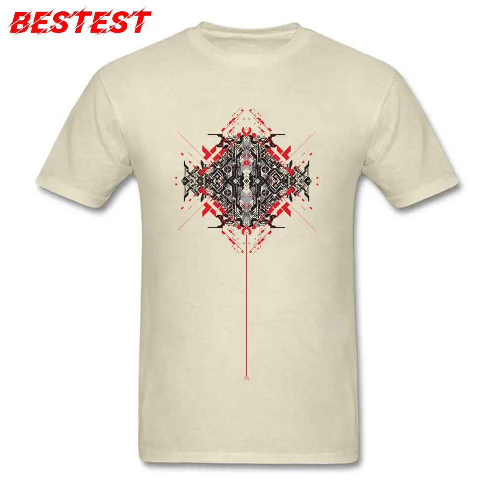 Abstract 2 Line T-Shirt Short Sleeve Slim Fit Designer Men Summer Fall Tops Shirts Slim Fit Tops & Tees Round Collar Pure Cotton Abstract 2 Line beige