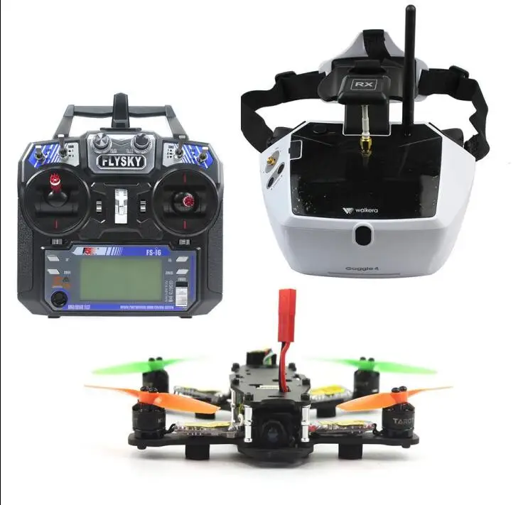 5,8G 40CH FPV 2,4G 6CH RC Mini Racer Quadcopter Drone Tarot 130 RTF Полный комплект TL130H1 Walkera Goggle 4 520TVL камера F17840-E/F - Цвет: No Drone Battery