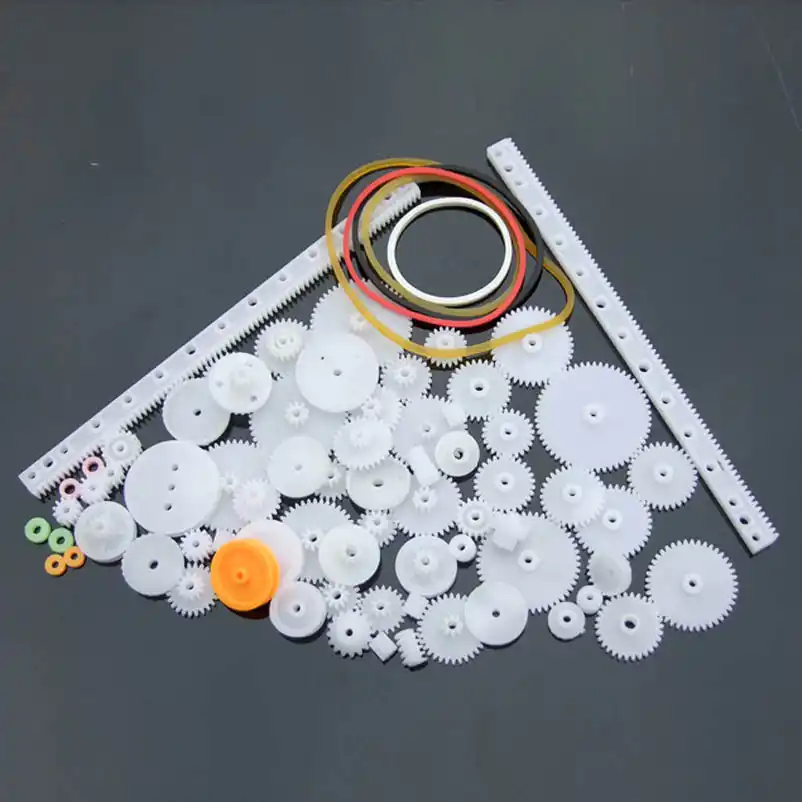 Fine ABS Plastic Gear Kit 0.5M Mixed 60 pcs Different Gears DIY Toy Robot Motor Model Gearbox