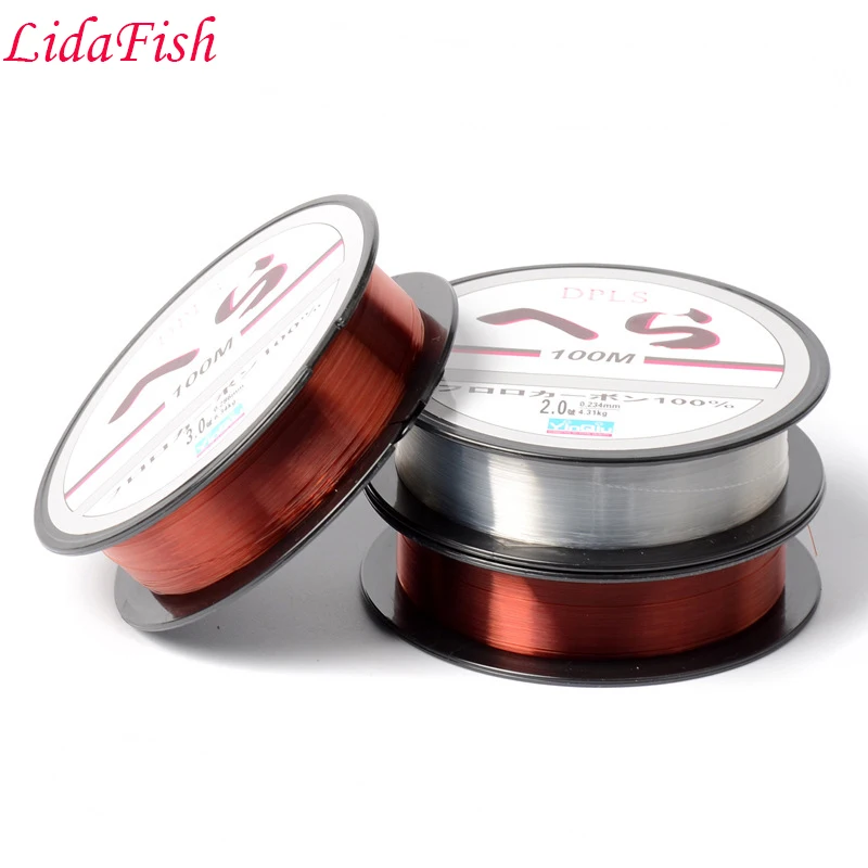 New Available 100M Fluorocarbon Fishing Line pesca free deliveryin