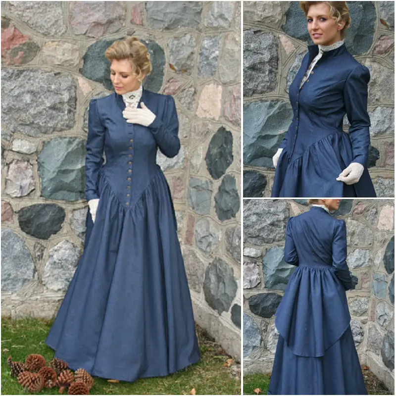 

HIstory!Customer-made Victorian dress 1860s Civil war Dress Scarlett Theater Costume Halloween Renaissance Dress V-502