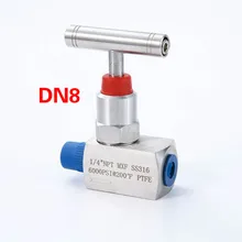 A105/304/316 Stainless Steel Needle Valve Male/Female Threaded End NPT DN6-DN50 adjustable needle valve With One-Shape Handle