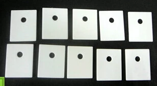 

10pcs 14*20*2mm with hole TO-220 Aluminium Oxide Ceramic Thermal Conductive Insulated Sheet MOS Transistor IGBT Radiator Gasket