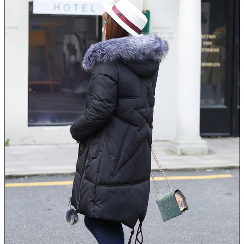 Winter Cotton Jacket Women Parkas Super Large Size 4XL-8XL Thicken Coat Hooded Tops Female Down cotton Coats 140KG can be worn