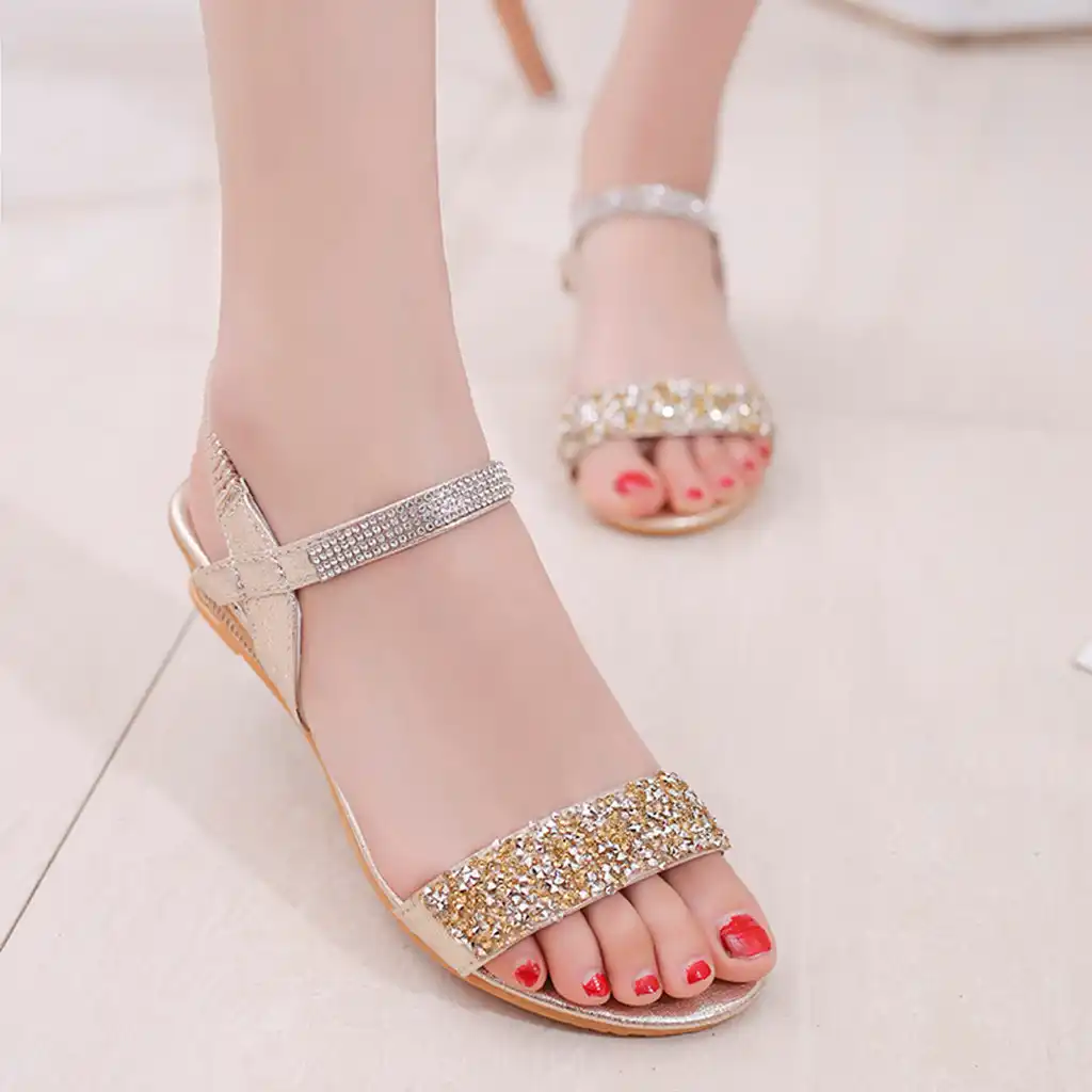 sparkly womens slides