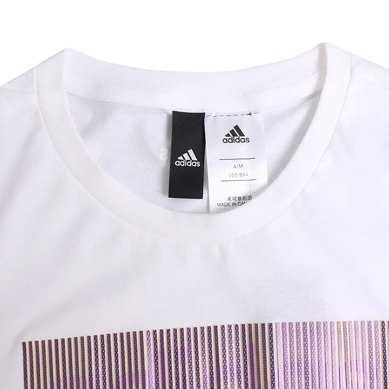 Новое поступление оригинальных женских футболок Adidas GFX T BOX LINEA спортивная одежда