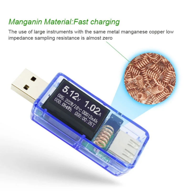 

12 in 1 Digital Display Current Voltage USB Tester Power Energy Multimeter Power Bank Charger Tester 2018