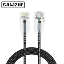 SAMZHE Cat6A Ultrafine Ethernet Patch Cable – Slim RJ45 Computer,PS2,PS3,XBox Networking LAN Cords 0.5m 1m 1.5m 2m 3m 5m 8m 10m