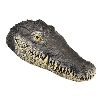 

Floating Crocodile Head Garden Pond Pool Realistic Water Features Decorations Pool Ornament Floating Resin Crocodile Heads