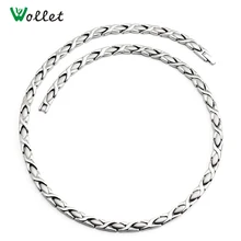 2014 aliexpress magnet germanium infrared gold filled women titanium magnetic necklace women crystal