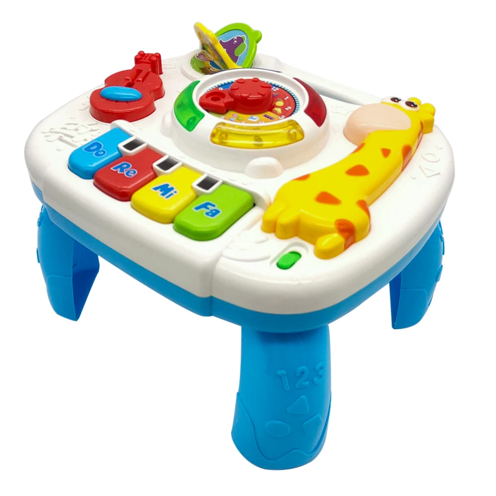 

TOT Children 2019 Lighting Music Giraffe Electronic Piano Learning Table Education Interactive GOOD QUALITY Baby Toy Gifts