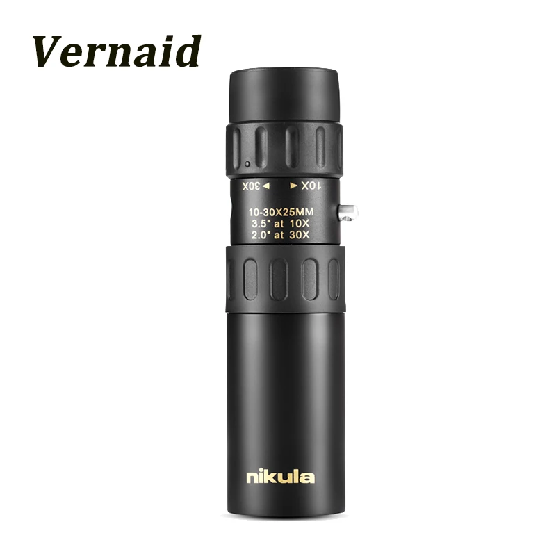Nikula 10-30x25 Zoom Monocular high quality Telescope Pocket Optical Prism Camping Hunting Spotting Scope
