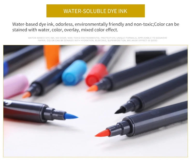 STA 80 цветов двойной головкой художника растворимый цветной эскиз маркер набор кистей и ручек для рисования дизайн краски искусство маркер поставки