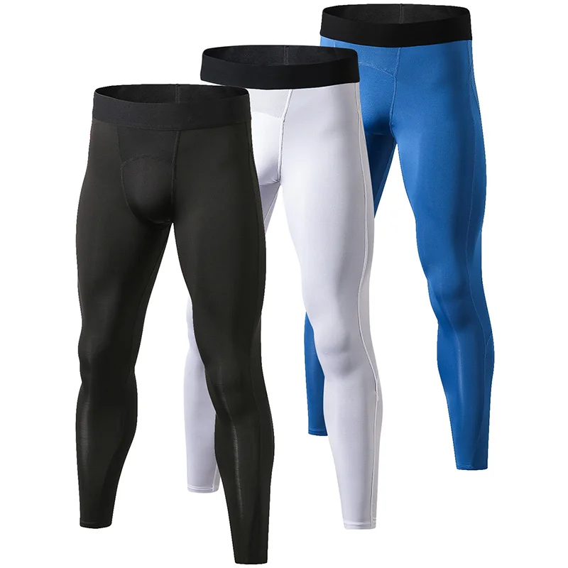 YEL Neue männer Leggings Schnell Trocknend Fitness Engen Sport Hosen Gym Kleidung Laufhose Männer Jogging Compression Sportswear