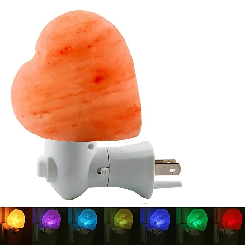 Vioslite Heart Shaped Night Light Himalayan Rock Salt Lamp Wall Lamp EU Plug US Plug UK Plug AU