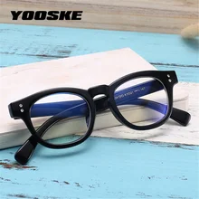 YOOSKE очки с защитой от синих лучей, женские очки для компьютера, очки для чтения, оправа для мужчин, синий светильник, устойчивые к радиации, игровые очки
