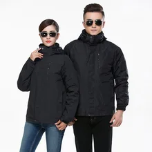 Для мужчин ветрозащитные походные куртки Водонепроницаемая теплая зимняя куртка