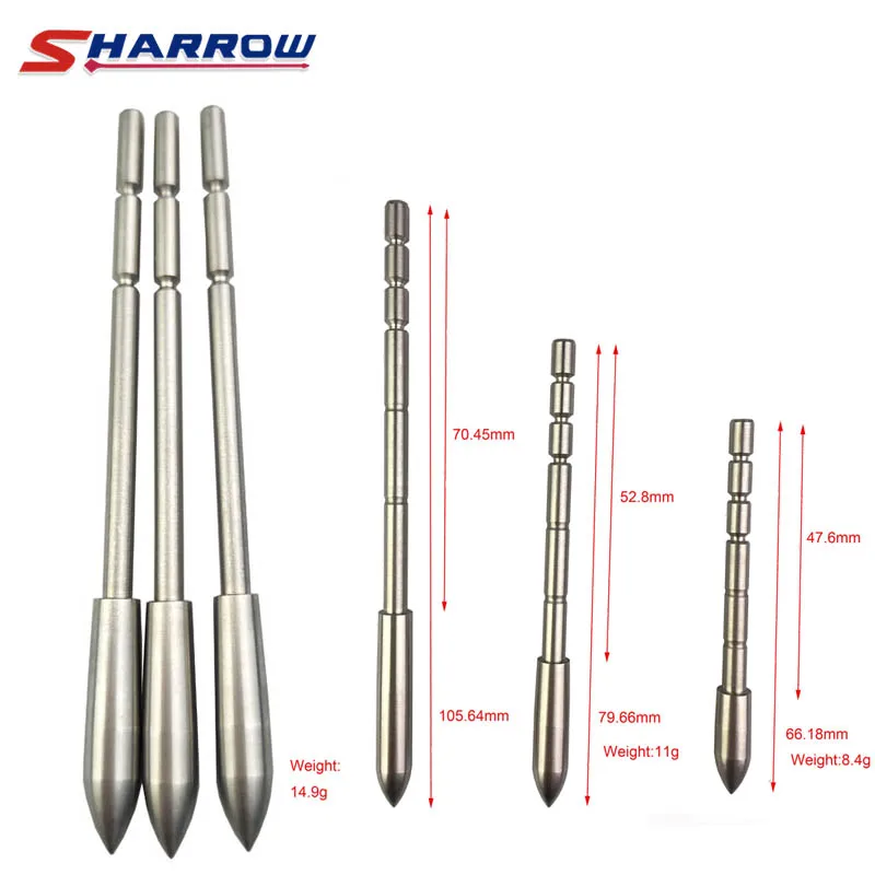 Sharrow 10 шт. мишень для стрельбы из лука Arrowhead смешанные углерода Broadhead ID 4,2 мм целевой точки стрелка