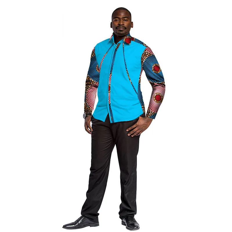 New-Bazin-Riche-Ankara-Top-Clothes-Dashiki-Mens-Shirts-Plus-Size-African-Design-Clothing-Patchwork-Print(15)