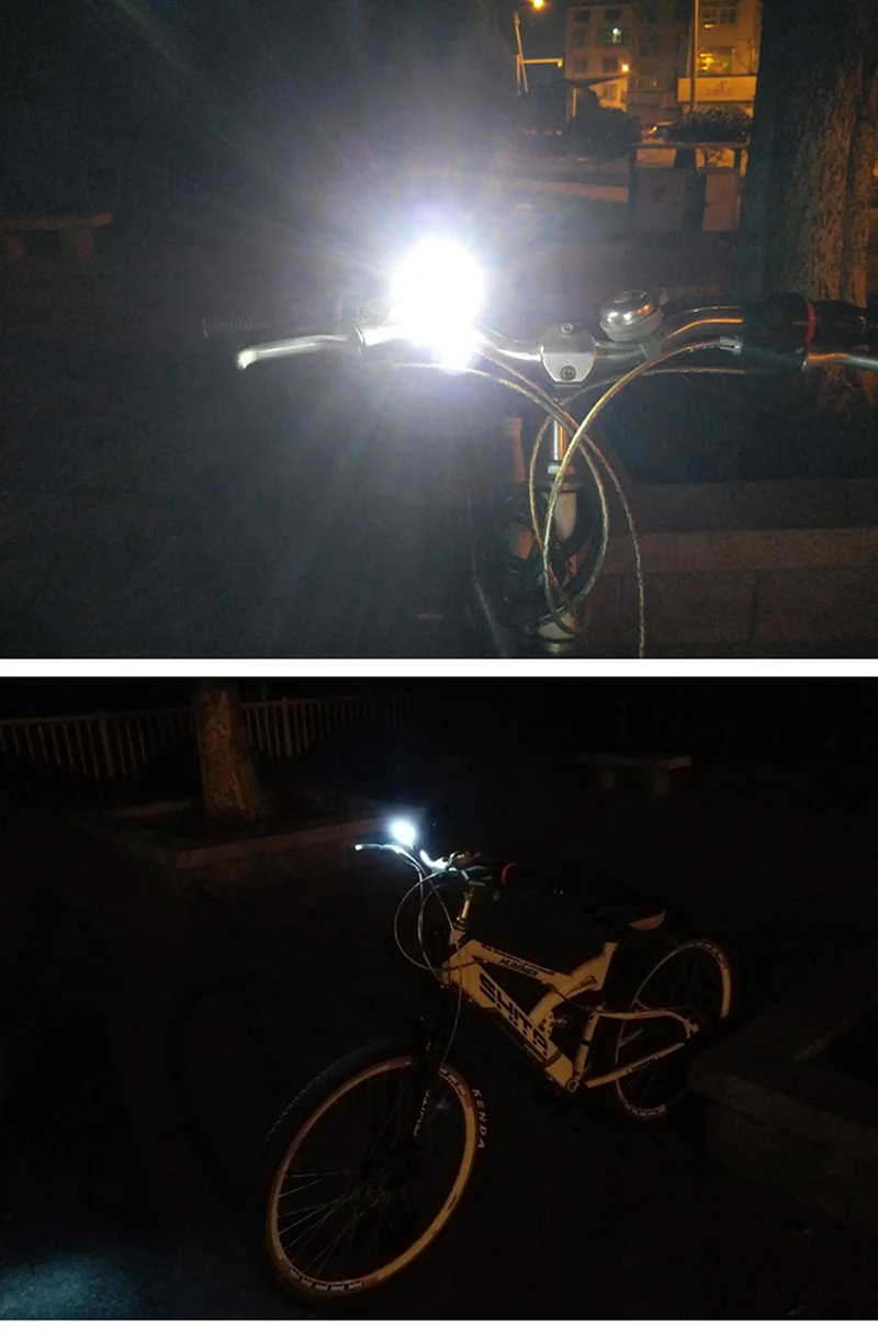 Best Zacro Bike Front Light Induction Bicycle Bright Light 350lm USB Charging T6 Flashlight Cycling Waterproof Torch Bike Headlight 8