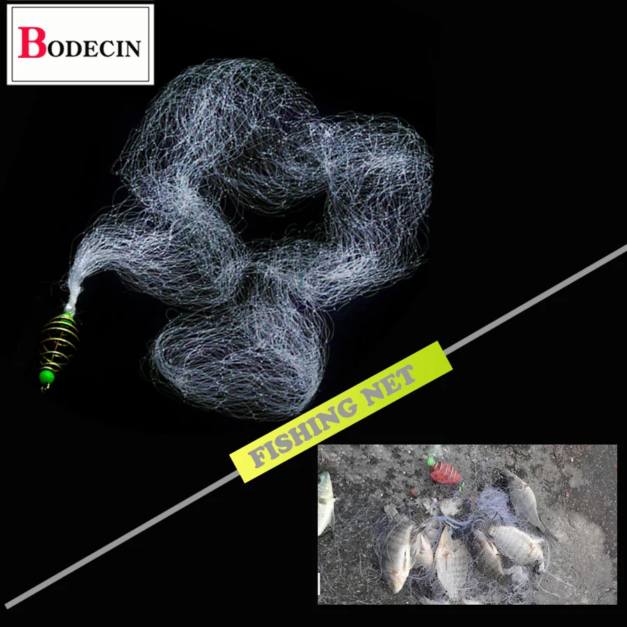 

Copper Spring Shoal Fishing Net with Night Luminous Beads Ball Bearing Solid Ring Fishing Connector Freshwater Tool Tackle river