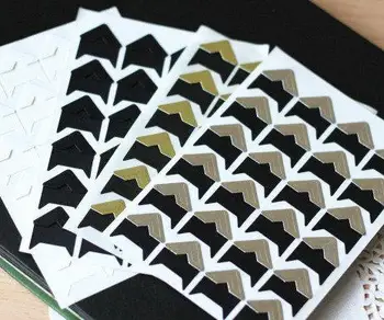 

(24pcs/Sell) Corner Stickers Scrapbooking Stationery Set Diary Sticker Scrapbook School Supplies Cute Kawaii
