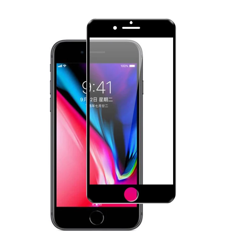 Закаленное стекло с полным покрытием для iPhone 6S 6 9H 3D изогнутая Защитная пленка