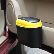 1 шт. автомобиля мусорное ведро авто мини-банки мусор может для мусора пыли мусорная Коробка Чехол держатель крюк пластик ведро