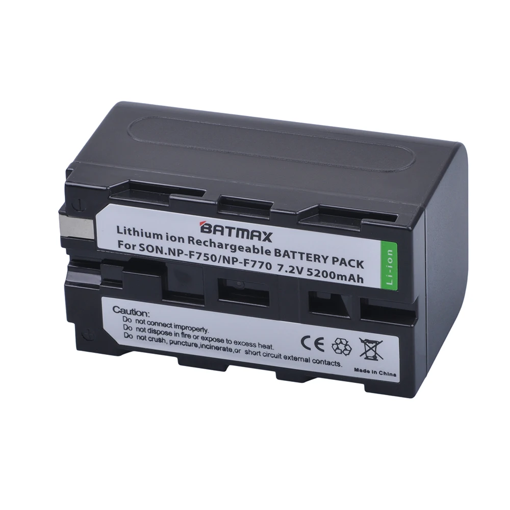 Günstig 5200 mAH 1 Stück NP F750 NPF750 NP F750 F730 F770 Batterie für Sony NP F960 F970 NP F770 F550 CCD TRV58 TRV110K TRV26E HVR Z1 V1J z1