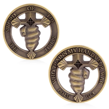 

Sword Of The Spirit Commemorative Challenge Coin Collection Souvenir Token Gift Nov7