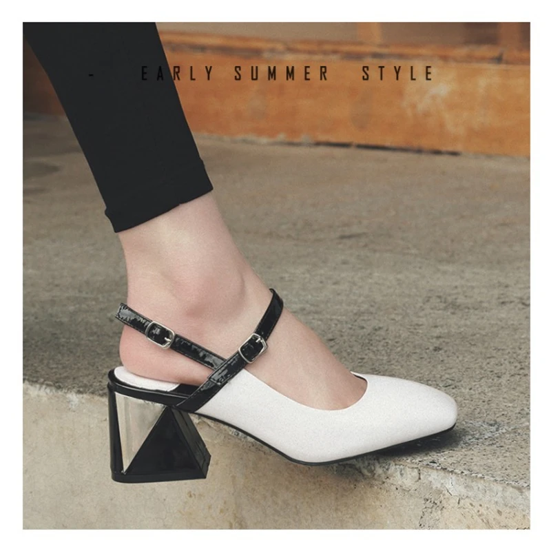 MSSTOR Mixed Colors Yellow High Heels Sandals Women Plus Size Square Toe Genuine Leather Fashion Pumps Buckle Strap Summer Shoes MSSTOR Mixed Colors Yellow High Heels Sandals Women Plus Size Square Toe Genuine Leather Fashion Pumps Buckle Strap Summer Shoes