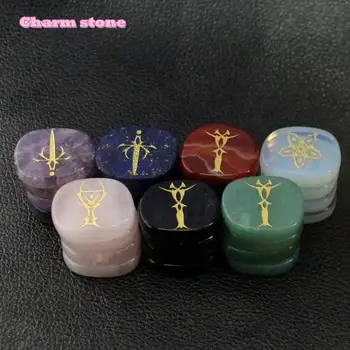 

2019 Hot Oval Natural Crystal Sculpture Fashionable And Exquisite Protein Stone Sky Stone Aura Stone