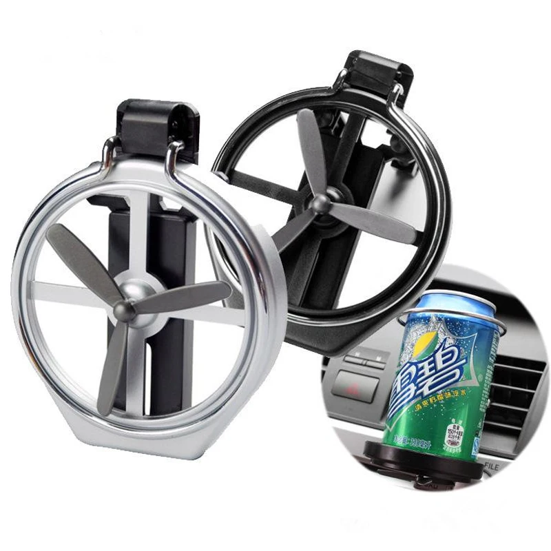 

Foldable Car Water Cup Holder Outlet Bottle Drink Holder Stand Fan Design Air Conditioning Stand Bracket