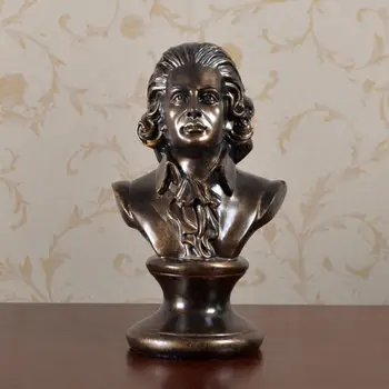 

11.8" Great Musician Mozart Bust Resin Statue