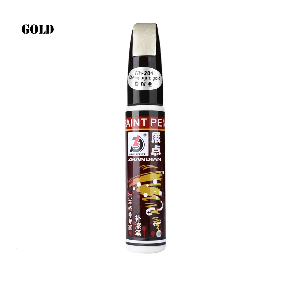 Профессиональный автомобиль авто пальто царапины Чистый Ремонт краски ручка Touch Up водонепроницаемый удалитель аппликатор практичный инструмент - Цвет: Gold