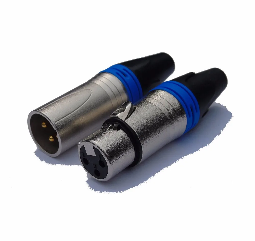 

High quality 200pcs/lot 3Pin XLR Connector with 100 PCS NC3MXX & 100 PCS NC3FXX