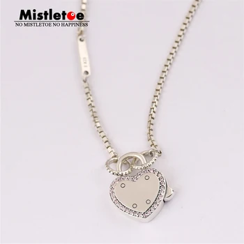 

Authentic 925 Sterling Silver our Promise Necklace, Fancy Fuchsia Pink CZ Fit Brand Necklace Jewelry