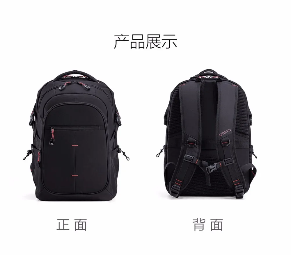 Xiaomi UREVO 25L большой емкости мужской рюкзак для мужчин 15 дюймов компьютер с сенсорным экраном монитора Водонепроницаемая дорожная сумка мешок многофункциональный рюкзак ba