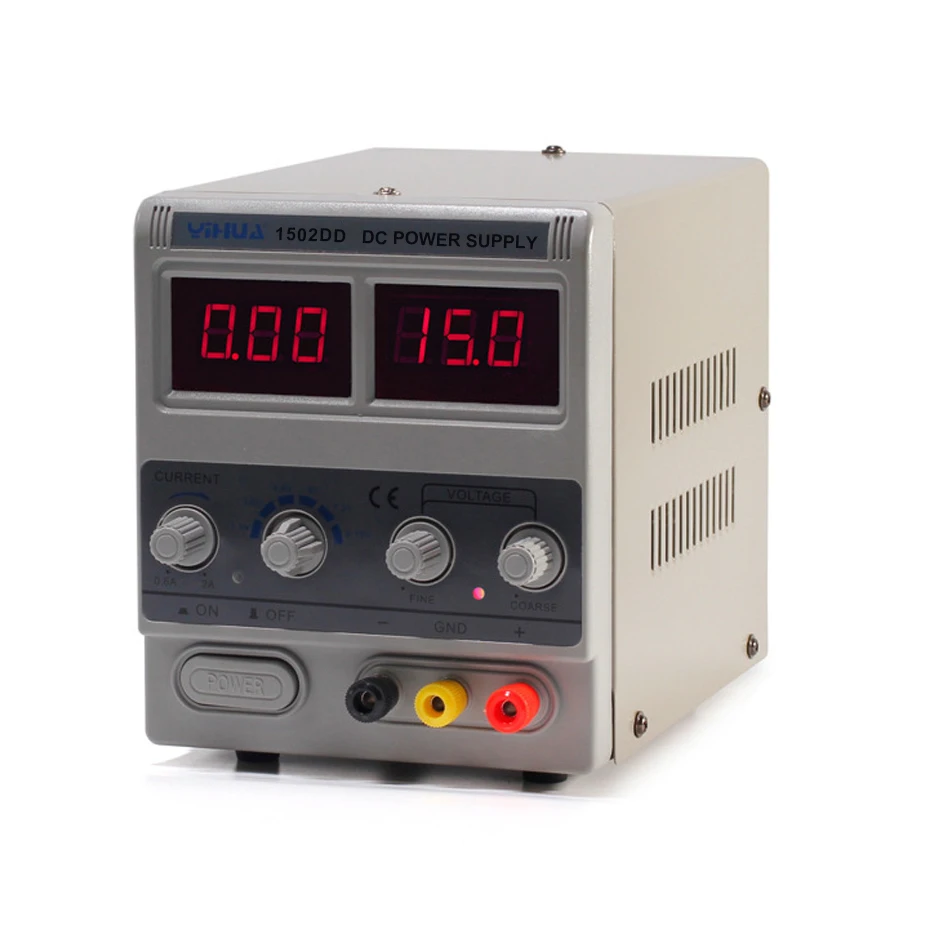 YIHUA 1502DD Mini Laboratory Power Supply Adjustable Digital For Phone Repair 15V 2A Voltage Regulator Switching DC Power Supply