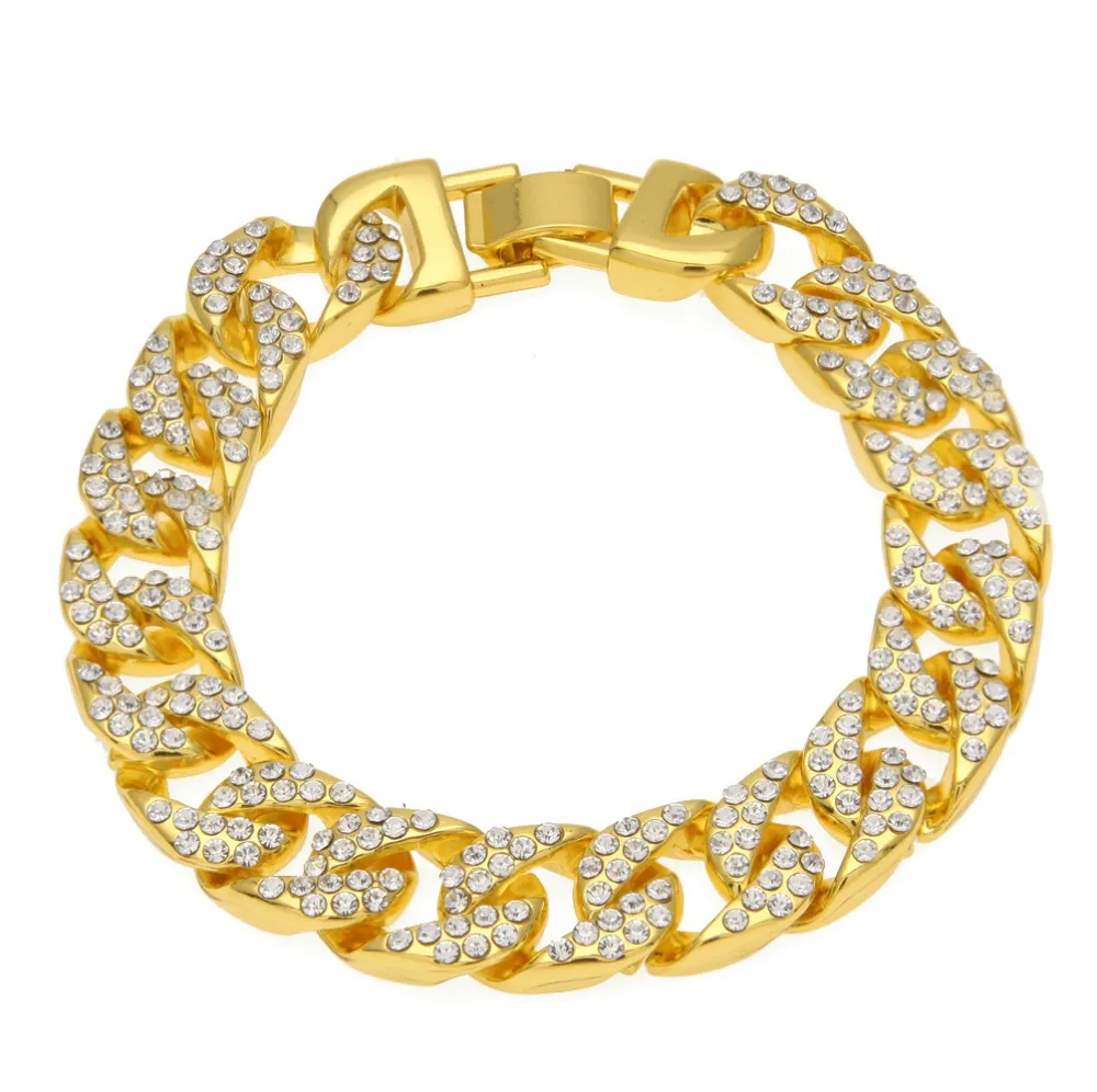 13 мм тяжелое ожерелье с кристаллами и Льдом Из каньоми, колье, шикарные CZ Стразы в стиле хип-хоп, золото, серебро, для мужчин, Набор браслетов на цепочке