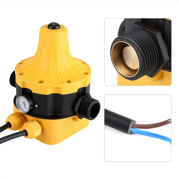 

Automatic Water Pump Pressure Switch Electric Water Pump Pressure Controller With Press Gauge For Water