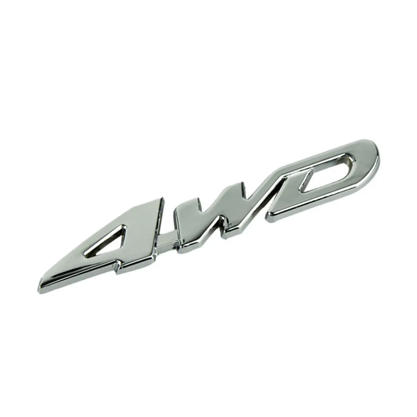 Dependable Car Metal Chrome 4WD Displacement Emblem Badge All Wheel Drive Auto sticker Ma 21