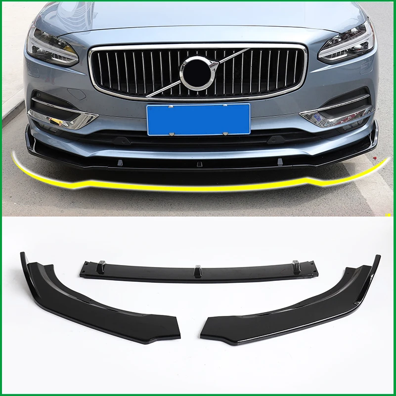 Передний бампер для Volvo S90 2016-2019 нижняя фотовспышка защитная пластина комплект