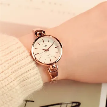 

1 Pcs Women Lady Student Wrist Quartz Watch 2mm Alloy Strap Round Dial Fashion For Business Party LL@17
