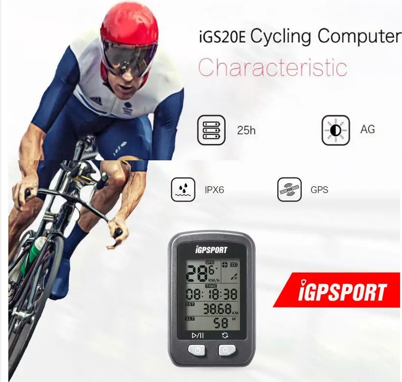 IGPSPORT الدراجة اللاسلكية ساعة توقيت GPS دراجة اللاسلكية الكمبيوتر IPX6 للماء الدراجات عداد السرعة